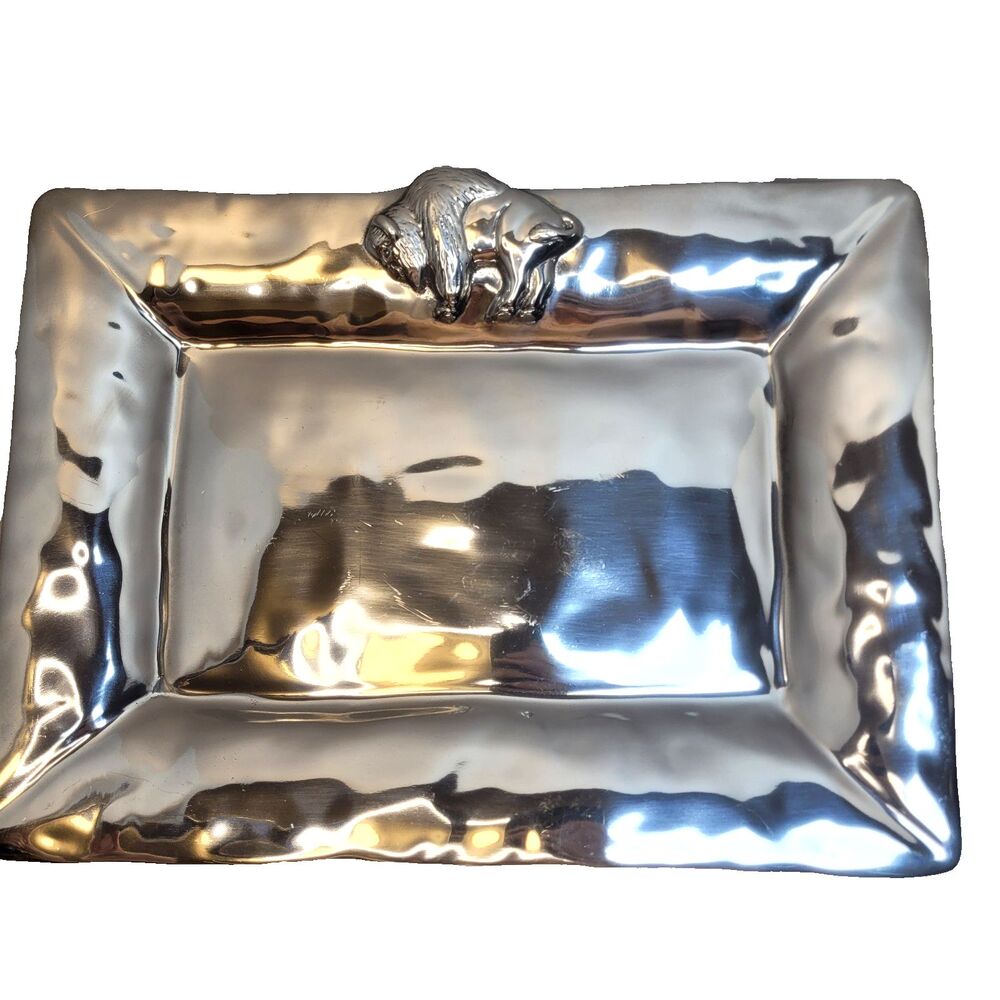 Beatriz Ball Western Buffalo Large Rectangle Serving Tray 15" x 11"